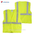 Gelbe Mesh Construction Tool hohe Sichtbarkeit reflektierende Sicherheitsweste ANSI 107 Hallo Vis Workwear Weste mit Taschen